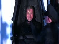Dominant brunette places unsuspecting boyfriend in bdsm device and deprives him of air